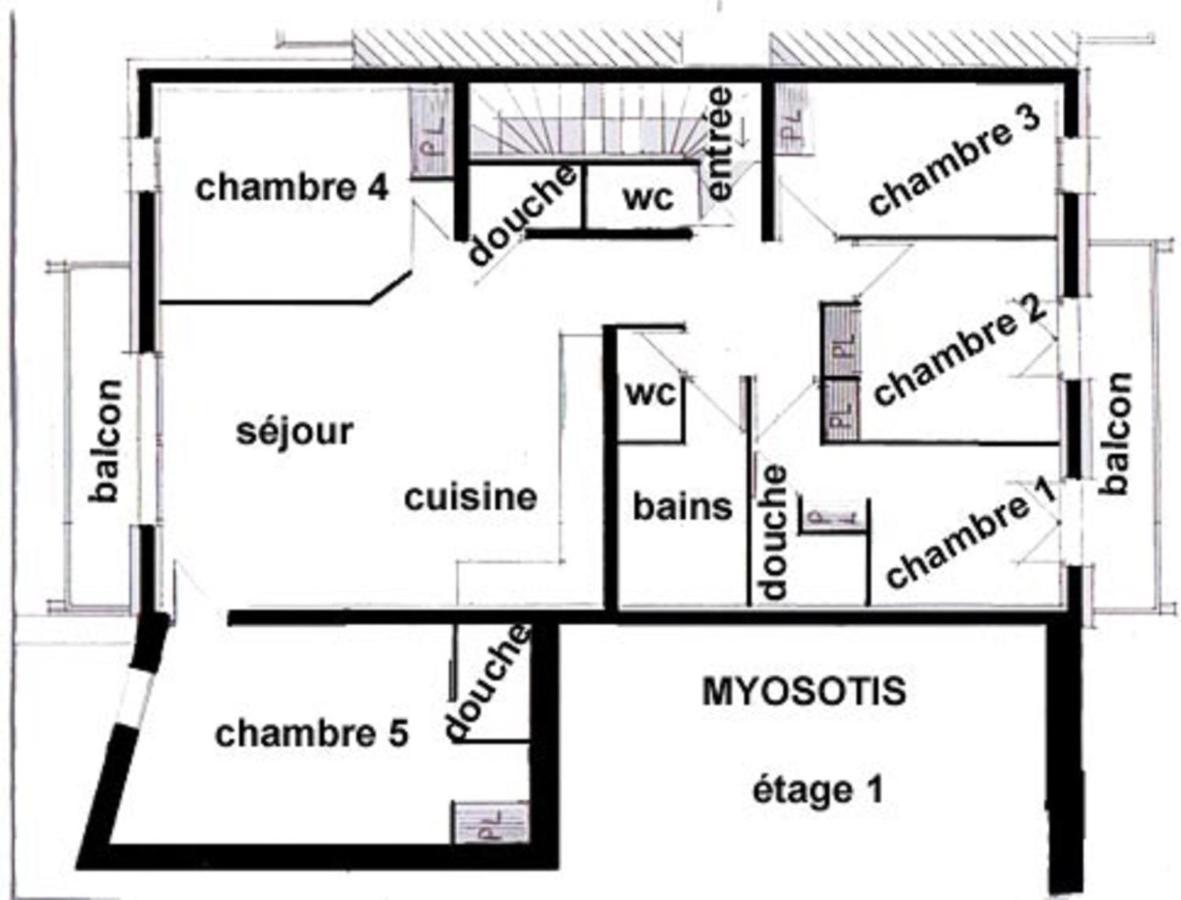 Appartement Myosotis Pour 10 Personnes 圣马丁德贝尔维尔 外观 照片